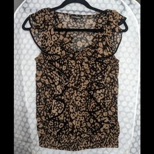 Express Flutter Top Leopard